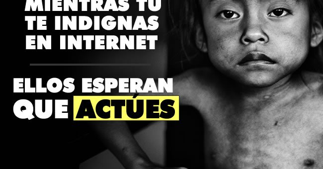 ¿Conoces a un niño desnutrido en Colombia? Actúa ya en vez de farandulear